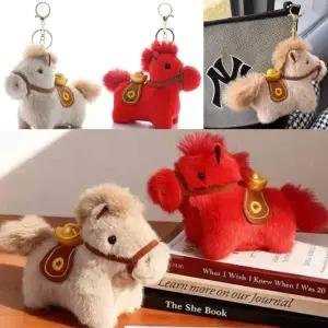 행운의 말인형 키링 말키링 붉은말 빨강말 기념품소품