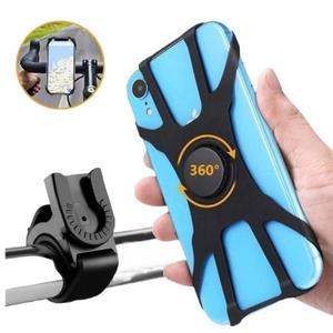 360 °   탈착식 자전거 핸드폰 거치대 블랙 유니버설 오토바이 휴대폰 랙 자전거 핸들바 스탠드 브래킷