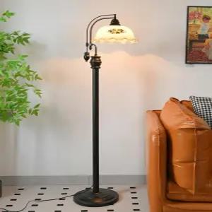 레트로 스탠드 엔틱 원목 조명 라이트 거실 빈티지 갓등 인테리어