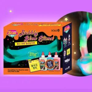 저자극 크림거품 야광 슬라임만들기 키트 쫀득쫀득 찐득이장난감