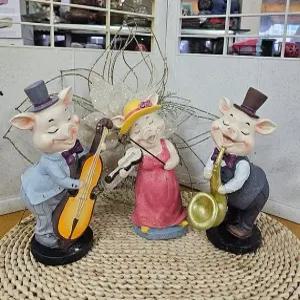 돼지가족 악기 3중주