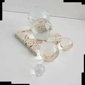 감성 소품 촬영 유리 구슬 세트 장식소품 2cm 3cm