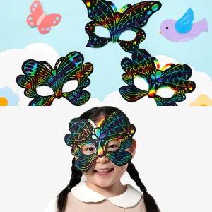 나비 가면 스크래치 페이퍼 봄만들기 어린이 초등 엄마표 미술 놀이 활동 재료 키트