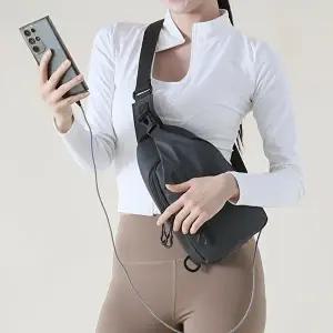 데일리 캐쥬얼 슬링백 멀티 크로스백 USB충전 (KYR-WFHJTTJ)