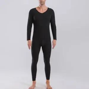 겨울철 가벼운 남성 상하의 브이넥 따뜻한 보온 내복 (KYR-WF791F0)