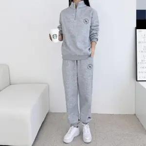 SND838 여자 겨울 기모 반집업 조거 트레이닝 세트(기모안감)