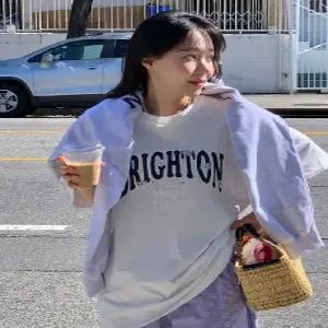 브리튼 자수 오버핏 반팔 티셔츠 (3 color)