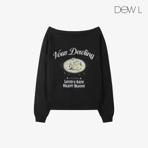 [듀엘링](하남점) 오프숄더 스 셔츠 BK_D254MSM107