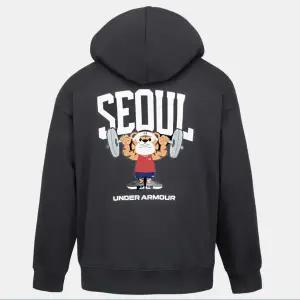 [언더아머](대전신세계)6014356-001 블랙 남녀공용 APAC 서울 후드 티셔츠