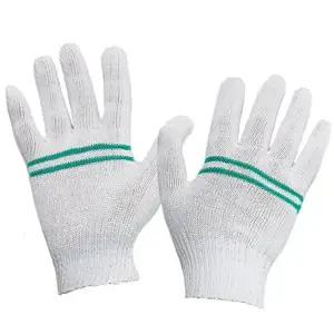 백색 장갑 다용도 작업용 목장갑 면 장갑 표백 줄무늬 운전용 운전