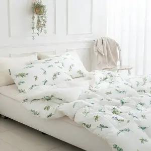 [SDECO]에벨린 광목 순면100% 모던한 차렵이불 SS 백아이