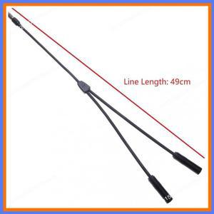 BAAE 안테나 1 남성-2 여성 연장 케이블 다기능 자동차 어댑터 In 2 라디오 변환