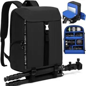 GOTECH 카메라 백팩 사진작가 프로페셔널 DSLR/SLR 미러리스 케이스용 15.6인치 노트북 수납공간 장착 여행