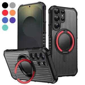 데켄스 갤럭시 S26 울트라 플러스 반투명 스탠드 맥세이프 충격보호 링 범퍼 핸드폰 케이스 M1081