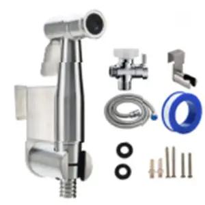 스텐 욕실 비데 분사건 변기 청소 수동 샤워 호스 세트 화장실 베란다 세차