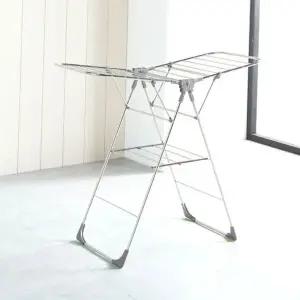 대형 빨래 건조대 튼튼한 날개형 스테인리스 접이식 빨래 건조대 가정용 이불 실내