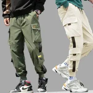 남성 카고 팬츠 데일리 밀리터리 밴딩 남성 조거 팬츠 빅사이즈 가을