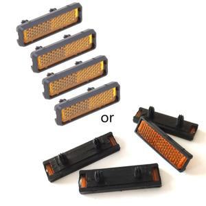 4개/세트 자전거 페달 반사경 안전 야간 사이클링 액세서리