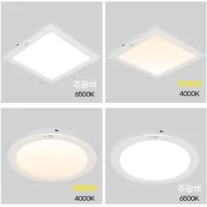 led 사각 엣지 슬림 센서등 플리커프리 8인치 10인치 베란다 현관 복도 조명 20W 주광색 주백색