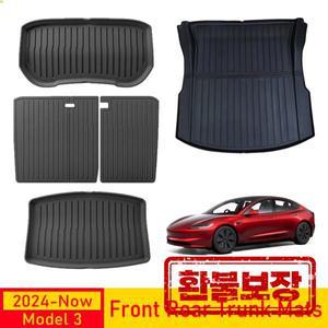 테슬라 모델 3 2026 2025 2024 앞뒤 트렁크 매트 뒷좌석 등받이 보호 패드 화물 라이너 방오 매트 액세서리