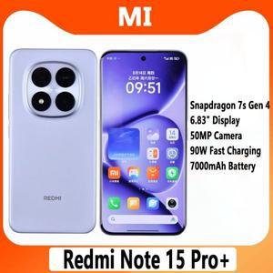 샤오미 레드미 노트 15 프로+ 256GB/512GB 스냅드래곤 7s 4세대 50MP+32MP 카메라 6.83인치 1.5K 디스플레