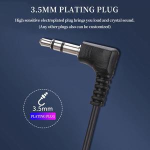 이어후크 유선 이어폰, 싱글 사이드 이어폰, 휴대용 헤드폰, 전화 PC용, PTT 마이크 없음, 3.5mm 인터페이