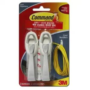 ( )3M 전선 케이블 랜선 고정 걸이 홀더 정리 클립 2P 코드선 배선 TV선