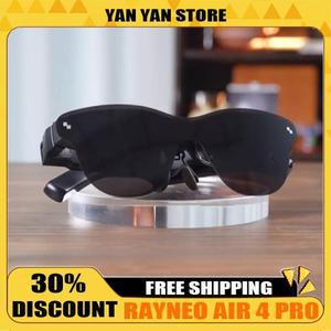 레이네오 에어 4 프로 HDR10 스마트 AR 글래스 3G 음성 제어 IPX-5 방수 4K 비디오 캡처 헤드 마운트 XR 지