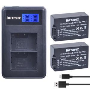 2pcs DMW-BMB9 DMW BMB9 배터리 + LCD 듀얼 충전기 파나소닉 Lumix DMC FZ40K FZ60 FZ100