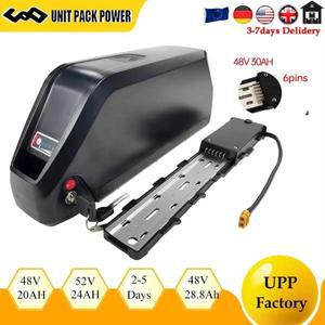 Hailong Ebike 배터리 48v 30AH 52v 29AH 6 핀 전기 자전거 리튬 이온 500w 1000w 1500W에 적합