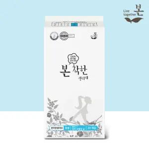 유기농본 착한 유기농 생리대 중형 30P, 1팩