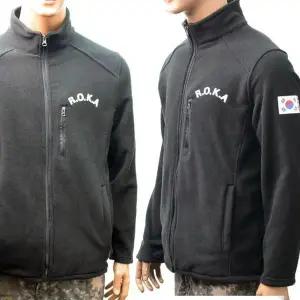 [골드스마일]BS 군용 로카 블랙 후리스 roka 자켓