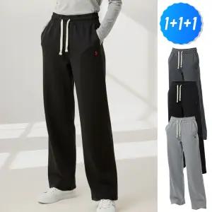 3개 여성 일자 밴딩 스판 트레이닝 밴드 바지 우성 멜란지 와이드 027