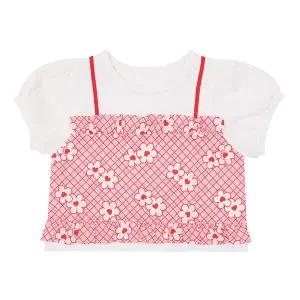 프렌치캣8 화이트 나염 뷔스띠에 티셔츠 (Q52DAT030W1)