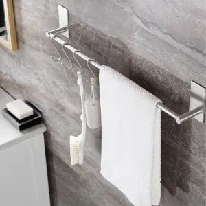 주방걸이 40cm 304 스테인리스 부착식 다용도 걸이 수건걸이 타월걸이