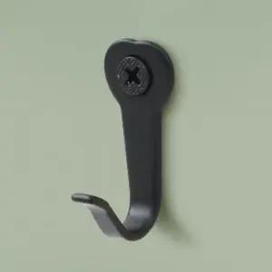 영달철물 스틸 옷걸이 후크 10p(블랙) 벽후크 벽후크 벽옷걸이 모자걸이