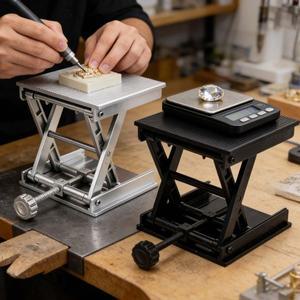 90x90mm 범용 호환스탠드 레벨링 브래킷 실험실 리프트  테이블  높이 리프팅 악세사리