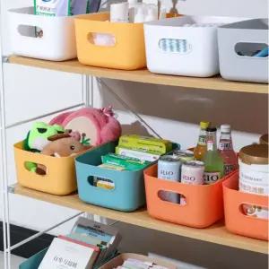 주방용 플라스틱 수납함 14cmx20cm바구니 바스켓 펜트리 장난감정리 박스 보관함 다용도함 선반 플라스틱통