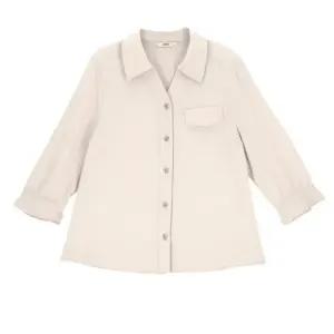 [지센] 린넨라이크 Y넥카라 블라우스 LFWSP307_LB