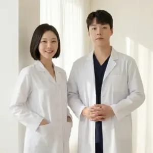 실용적인 의사 롱가운 실험복 실습복 약사 가운 의사자켓