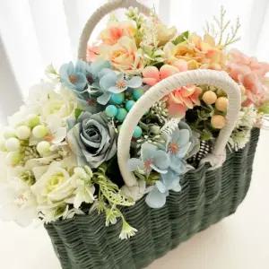 센터피스 소품 졸업식 데코 웨딩 러블리꽃다발 조화 부케 인테리어 장미 플라워 인조 로즈