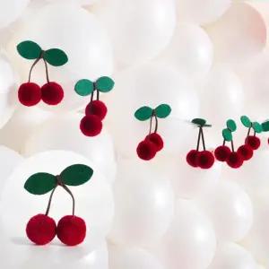 생일파티용품 장식 장식용품 가랜더 레드리모형 홈파티소품 생일파티가랜드 생일 파티가랜드