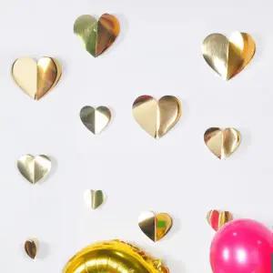 장식 할로윈파티장식 홈파티용품 메탈하트행잉 파티 파티소품 3단골드 홈파티소품 할로윈파티소품 홈파티