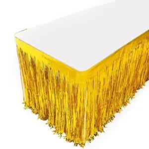 할로윈파티소품 홈파티소품 홈파티 테이블수술커튼 할로윈파티장식 파티장식 대형 골드