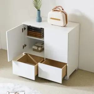 케미에르 스텔라 LPM 하이글로시 800 다용도수납장 KMR-139