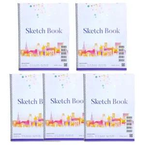 드로잉 스케치북 수채화 포스트 도화지 국내산 8절 전문가용 5권 15매 벡색 180g