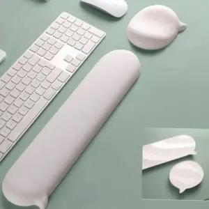 마우스 손목 받침대 인체공학 팜레스트 컴퓨터 키보드 손목 받침대 게이밍 보호대 장시간 데스크 주변 작업