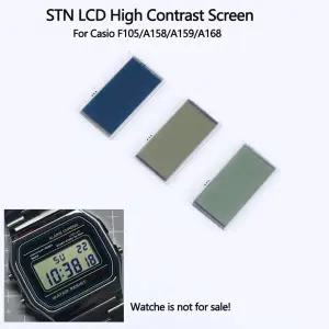 호환  카시오 F-91W F-105 A158 A159 A168 시리즈 시계용 STN LCD 스크린 모듈 고대비 디스플레이 교체 부