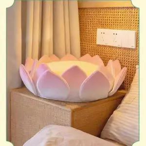 핑크 연꽃 쿠션 방석 베개 강아지 고양이 방석 쿠션