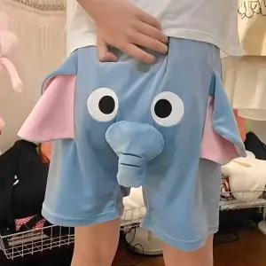 재미있는 코끼리 반바지 밸런타인데이 생일선물 남자친구 형 여자친구 커플